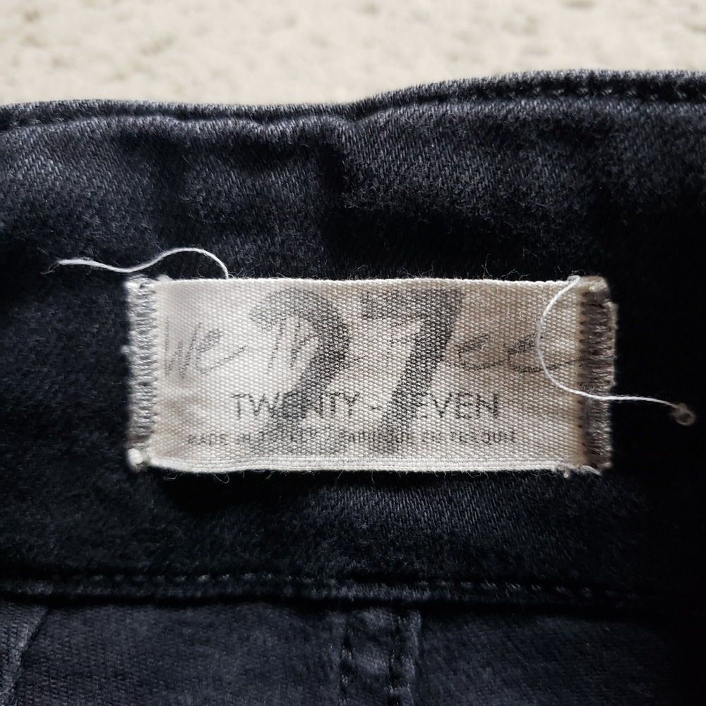 Free People Jeans 27 Black Jayde Flare Bell Bottom Boho Casual Festival 70s - Picture 7 of 14
